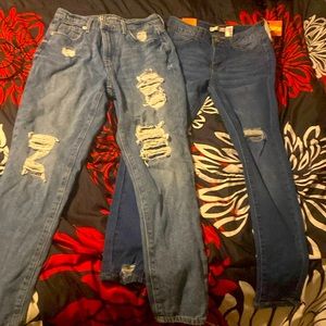 Size 5 jeans.  One new with tags